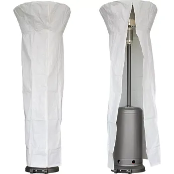 Krycí plachta Ochranný obal PE na zahradní ohřívače s kulatou střechou, bílý