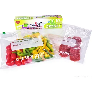 Sáček na potraviny ZIPOSÁČKY® | 10 ks | potravinové sáčky se zipem 3 L