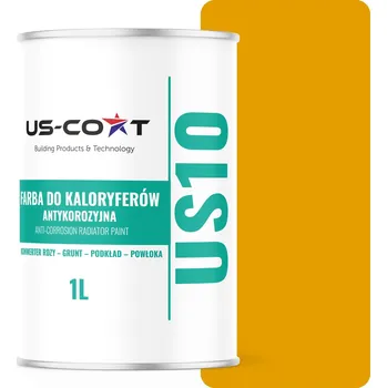 barva na kov Barva pro radiátory Antikorozní Odolná 1L Polomatná Žlutá Zlatá 3v1