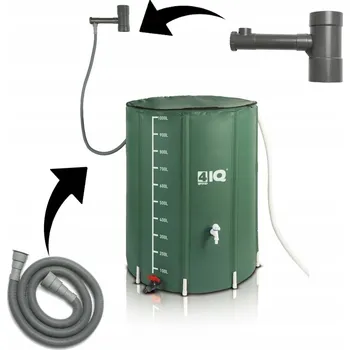 nádrž Nádrž na dešťovou vodu 4iQ Z005760 1000 l zelená