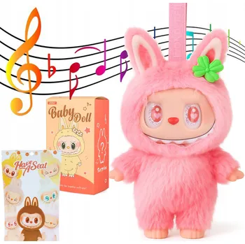 plyšák Hračka plyšák figurka Plyšová Hračka přívěsek na klíče Interaktivní zpívá Hrající LABUBU