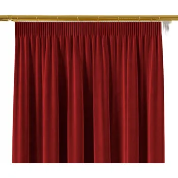 Obraz Hotový závěs Markizeta červený velurový 140x250 cm