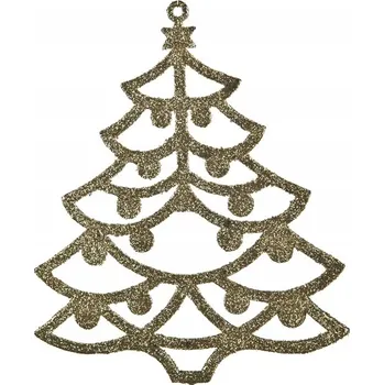 Vánoční ozdoba 12x Vánoční ozdoba na stromeček zlatá