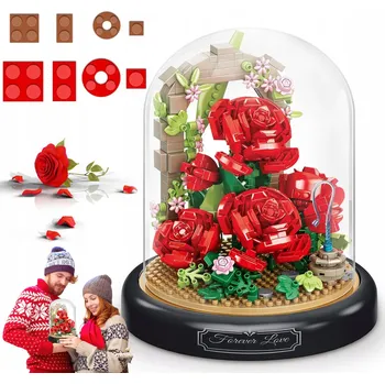 ostatní stavebnice STAVEBNICE S RŮŽÍ, NESMRTELNÁ KYTICE, SADA UMĚLÝCH ROSTLIN