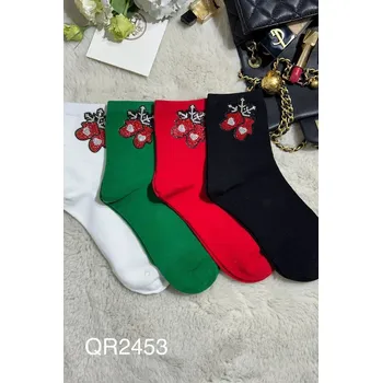 Dámské ponožky Ponožky Magnetis Vánoční radost s rukavičkami, zelená UNI i170_76858QR245352