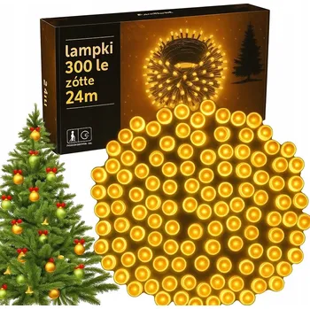 Vánoce Vánoční osvětlení na stromeček SK-Led venkovní 24 m, 201 - 300 světýlek