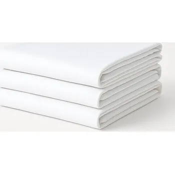 Prostěradlo Hladké Prostěradlo 160x260cm 100% Bavlna matná bílá MrTowel Dom Hotel