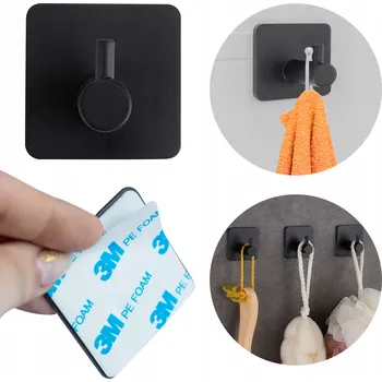 Věšák Samolepicí háček Dobo černý