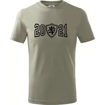 Chlapecké tričko Narozeninový motiv - znak - 2021 - Tričko dětské bavlněné - 146 cm/10 let ( Light khaki )