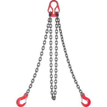 Upínací popruh Vevor Řetězový úvaz 8 mm × 3 m, 2 háky, g80, nastavitelný, nosnost 3,17 t