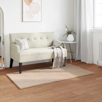 Koberec vidaXL Koberec z umělé králičí kožešiny Olite Taupe 80 x 150 cm