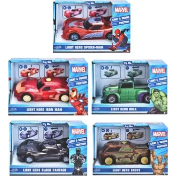 autíčko pojízdné autíčko marvel 1:32 se světlem a zvukem, mix modelů