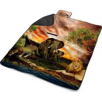 deka Sablio Plážová deka Zvířata ze Sahary: 200x140 cm