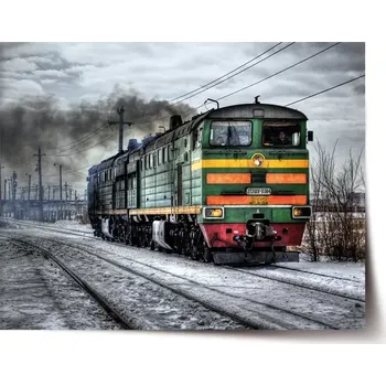 Plakát Sablio Plakát Lokomotiva - 120x80 cm