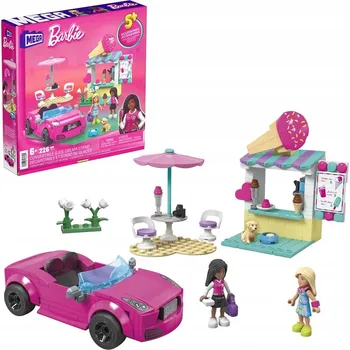 ostatní stavebnice MEGA BLOKS STAVEBNICE BARBIE stavebnice KABRIOLET A STÁNEK SE ZMRZLINOU +6 let