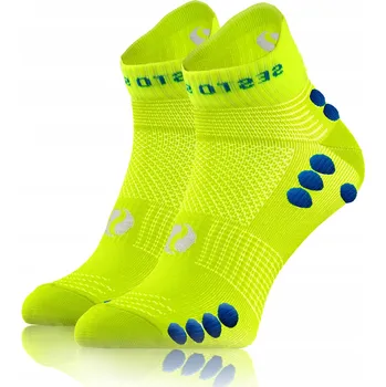 Dámské ponožky Sesto Senso sportovní ponožky na běhání velikost 47-50 žluté