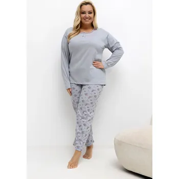 Pánské pyžamo Pohodlná pyžama pro plnoštíhlé model 221195 Forever Pink 4XL