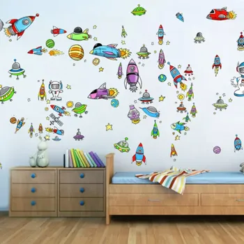 samolepka Sablio Samolepka na zeď: Vesmírný set
