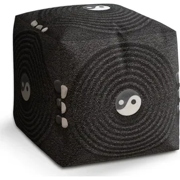 Taburet Sablio Taburet Cube Jin a jang: 40x40x40 cm