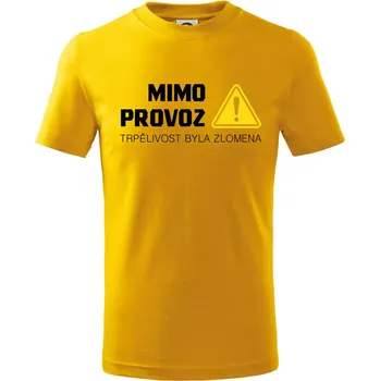 Mimo provoz - trpělivost byla zlomena - Tričko dětské bavlněné - 98 cm / 2 roky ( Žlutá )