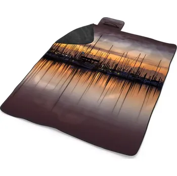 deka Sablio Plážová deka Večerní přístav: 200x140 cm