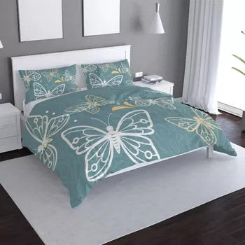 Povlečení Sablio Povlečení Motýli - 140x220 / 90x70