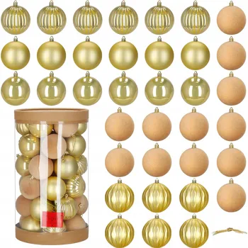 Vánoční dekorace CA0971 SADA VÁNOČNÍCH KOULEK 8 CM 36 KS