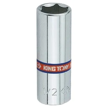 Klíč KINGTONY HLUBUKÁ NÁSADKA 1/4" 11/32" X 50MM ŠESTIHRANNÁ, CHROMOVANÁ