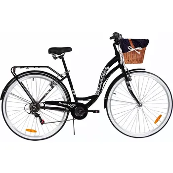 Městské kolo městské kolo 28" 6 rychlostí černé