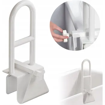 Madlo do koupelny KOUPELNOVÉ DRŽADLO MADLO DO SPRCHY PRO SENIORY A OSOBY SE SNÍŽENOU POHYBLIVOSTÍ, KOVOVÉ