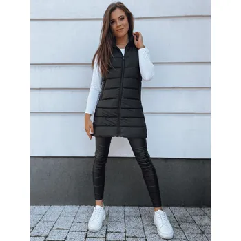 Dámská vesta Dstreet Dámská dlouhá vesta BETHY TY2252 Barva: Černá, Velikost: 2XL