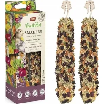 Krmivo pro hlodavce Vitapol Vita Herbal Smakers Babiččina Zahrádka pro hlodavce 2 ks