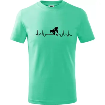 Chlapecké tričko Jack Russell Terriér - hlava - Tričko dětské bavlněné - 134 cm/8 let ( Mátová )