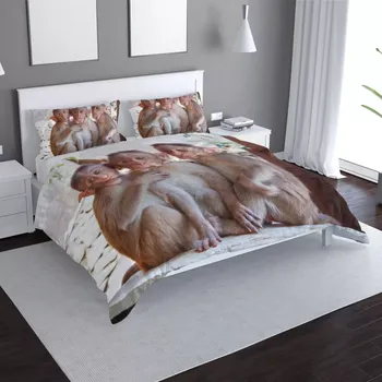 Povlečení Sablio Povlečení Opičky - 140x200 / 90x70