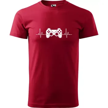 Pánské tričko Sablio Tričko s potiskem Ovladač - červené 2XL