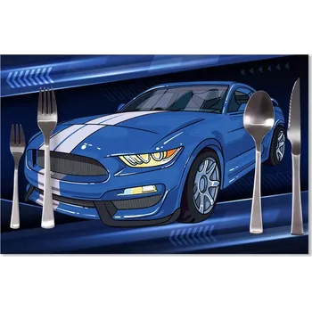 prostírání Sablio Prostírání Mustang Modré pozadí s pruhy: 40x30cm