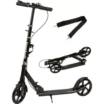 Koloběžka Městská skládací koloběžka pro děti a teenagery 200 mm kola, nastavitelná řídítka 95–105 cm, držák na láhev