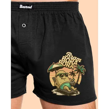 Trenýrky Bastard Bram Bora Bora pánské trenky Black