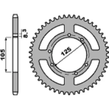 Nářadí na motocykly Hliníkové ultralehké zadní kolo PBR 4413 - 525 4413.60L