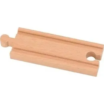 Dřevěná hračka Dřevěná střední rovná trať 11 x 4 x 1,2 cm rovná kolej pro vlakovou dráhu Kvalitní dřevěný díl pro rozšíření železniční sestavy