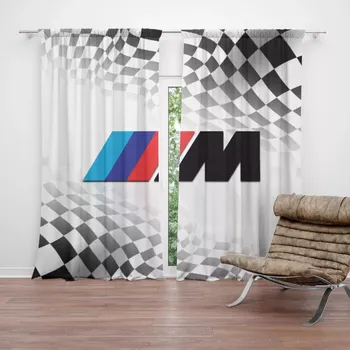 Závěs Sablio Závěs MPERFORMANCE Šachovnice: 2ks 140x250cm