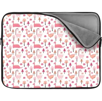 pouzdro na notebook Sablio Obal na notebook Růžoví dinosauři - 17"