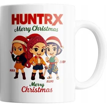 VÁNOČNÍ HRNEK KPOP DEMON HUNTERS DÁREK HUNTRX KERAMICKÉ HRNKY