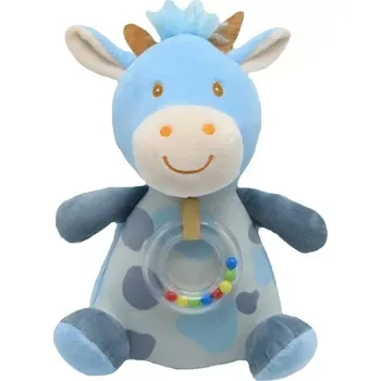 plyšák Hrací plyšová žirafa 20 cm – modrá