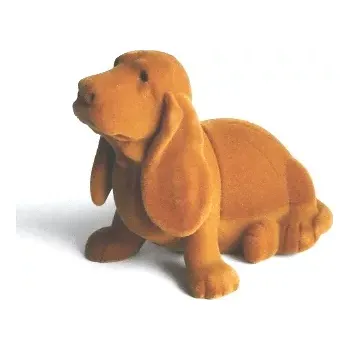 Dárková krabička Dárková krabička samet - pes (Dárková sametová krabička pes)