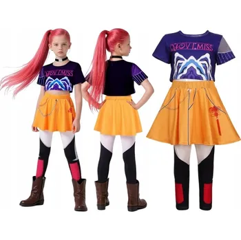 Karnevalový kostým Demon Hunters kpop Mira kostým cosplay lovkyně démonů převlek 130 cm +