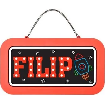 Party dekorace ALBI Neonová cedulka se jménem - Filip