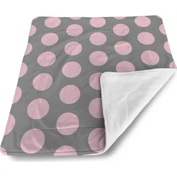 deka Sablio Deka pro miminko Velké růžové puntíky - 80x100 cm