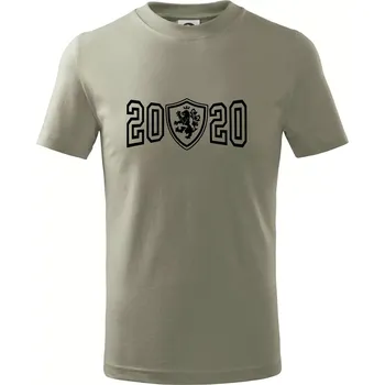 Chlapecké tričko Narozeninový motiv - znak - 2020 - Tričko dětské bavlněné - 104-110cm / 3-4 roky ( Light khaki )