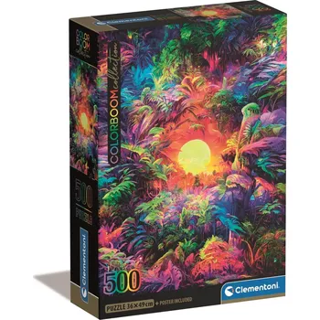 Puzzle Puzzle 500 Compact – psychedelický svítání v džungli